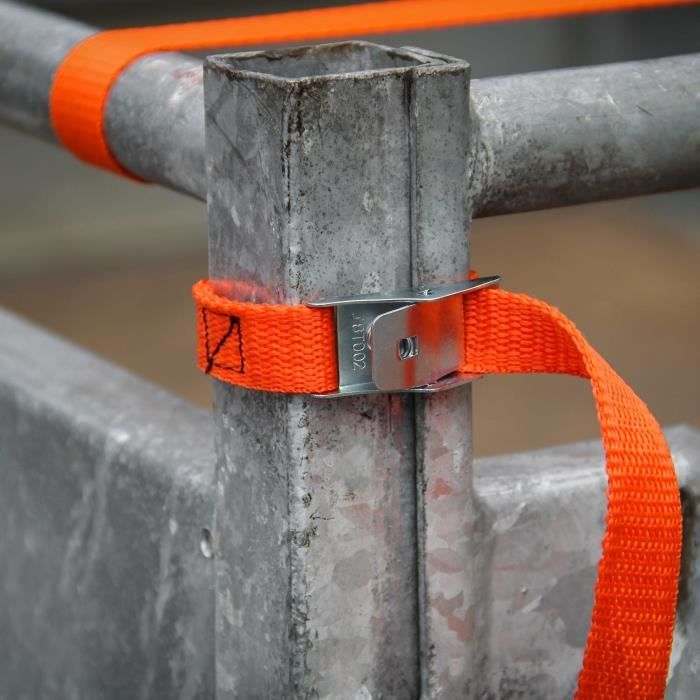 Lot de 2 Sangles - XL PERFORM TOOLS - Boucle 25 mm autobloquante - Longueur 250 m