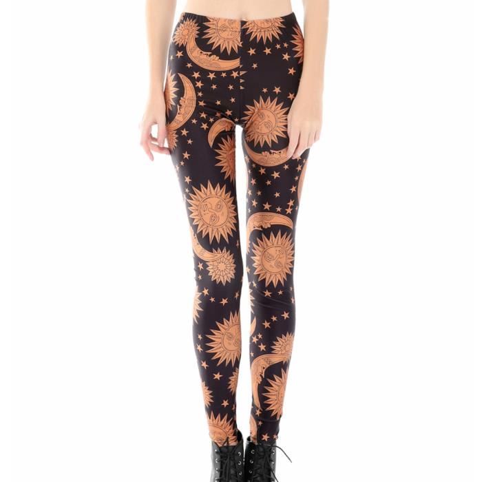 Femme Leggings Caleçon Pantalons De Crayon Punk Leggings Impression