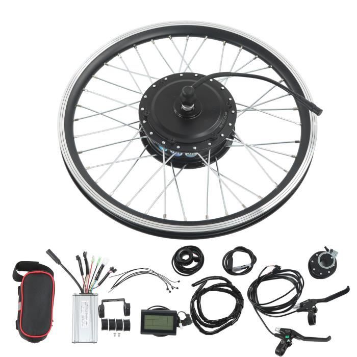 Kit Conversion Vélo électrique 1500W 48V Pour Roue 28 Pouces - Avec écran LCD, Contrôleur, Accélérateur - Vitesse Max ~55 Km/h