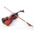 Glarry GV100 4/4 étui pour violon acoustique arc colophane cordes accordeur repose-épaules naturel-1