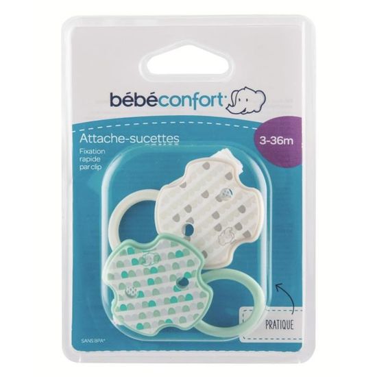 Bebe Confort Lot De 2 Attaches Sucettes Croix Vert Et Blanc Little Valleys Cdiscount Puericulture Eveil Bebe