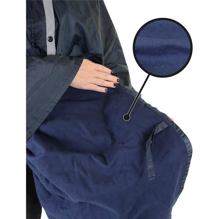 Housse De Pluie Et Doublure Thermique Pour Fauteuil Roulant - Couleur Bleue - Marque KMINA