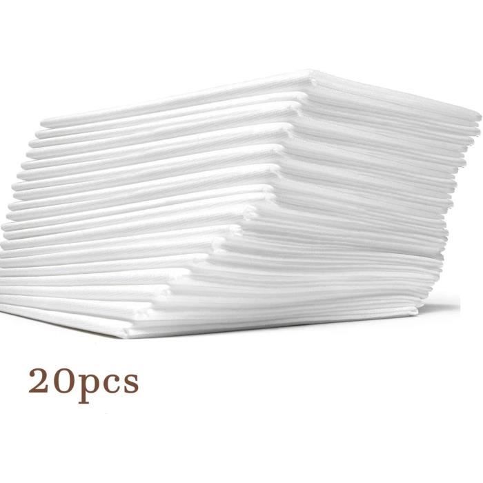 Nappes Jetables Imperméables 20 Pièces - 140x200 Cm - Pour Fête, Barbecue, Pique-nique