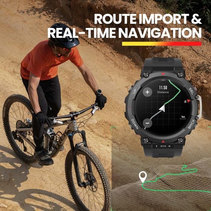 AJW T Rex 2 Montre Connect e Homme 1.39