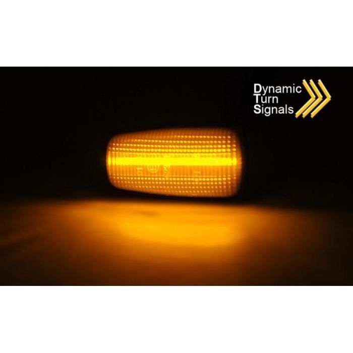 Clignotants LED Orange Dynamiques W5W - Compatibles Citroën Jumpy Et Autres Véhicules