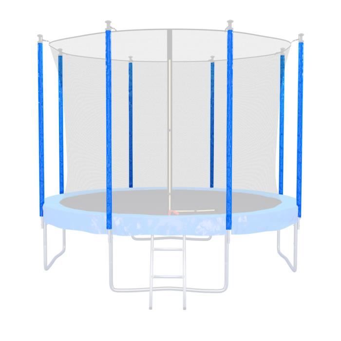 JUMP4FUN Coussin de protection des ressorts pour Trampoline, réversible bleu / noir : ø 12Ft pas