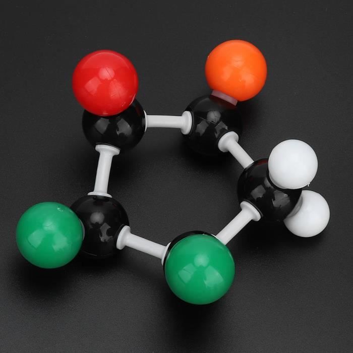 Kit Modèles Moléculaires QWORK - 240 Pièces - Chimie Organique Et Inorganique - Enseignement Et Expériences Scolaires