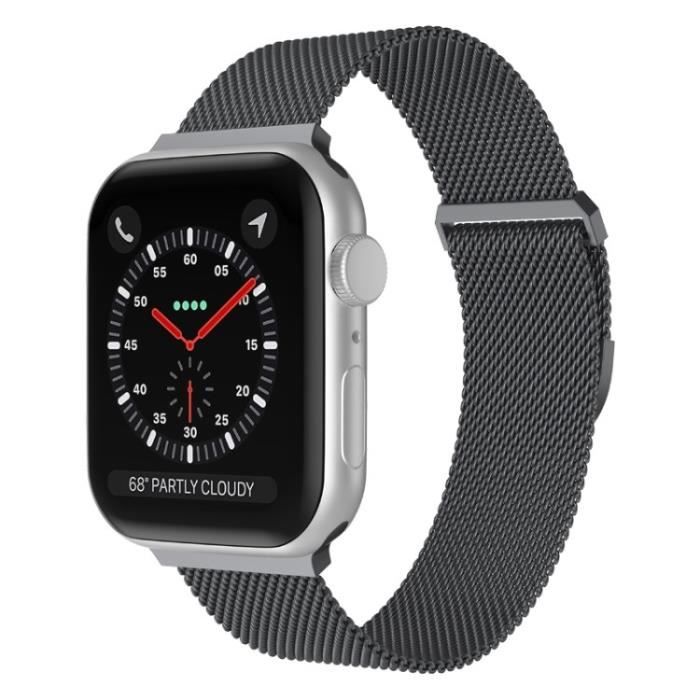 Bracelet de Montre pour apple watch 7 41mm se serie 6 5 4 40 mm serie 3 2 1 38 mm Bracelet avec boucle bleu gris Cdiscount Telephonie
