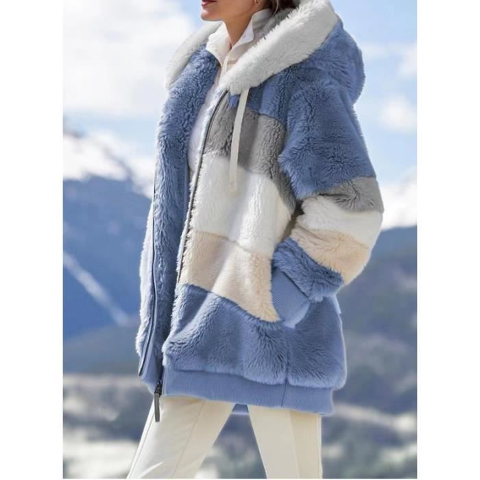 Veste polaire à capuche femme sales