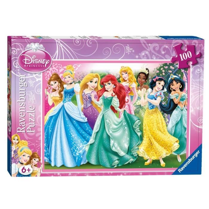 Puzzle 100 pièces Disney Princess - Ravensburger - Pièces XXL - Pour ...