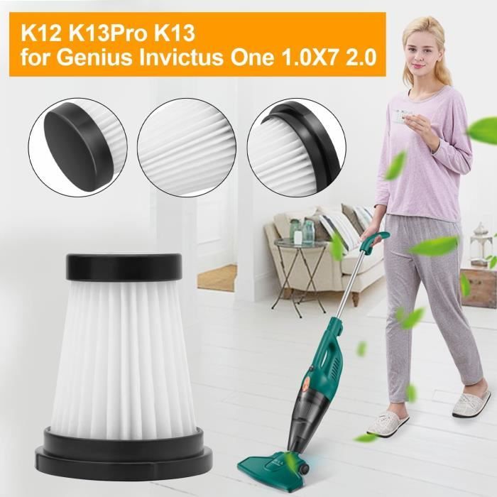 Filtre HEPA Post-moteur Pour Aspirateurs Genius Invictus X9 X5 X4 X8 X7 - Neuf Sous Blister