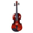 Glarry GV100 4/4 étui pour violon acoustique arc colophane cordes accordeur repose-épaules naturel-2