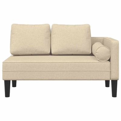 VidaXL Chaise Longue Avec Coussins Gris Similicuir, Canapé