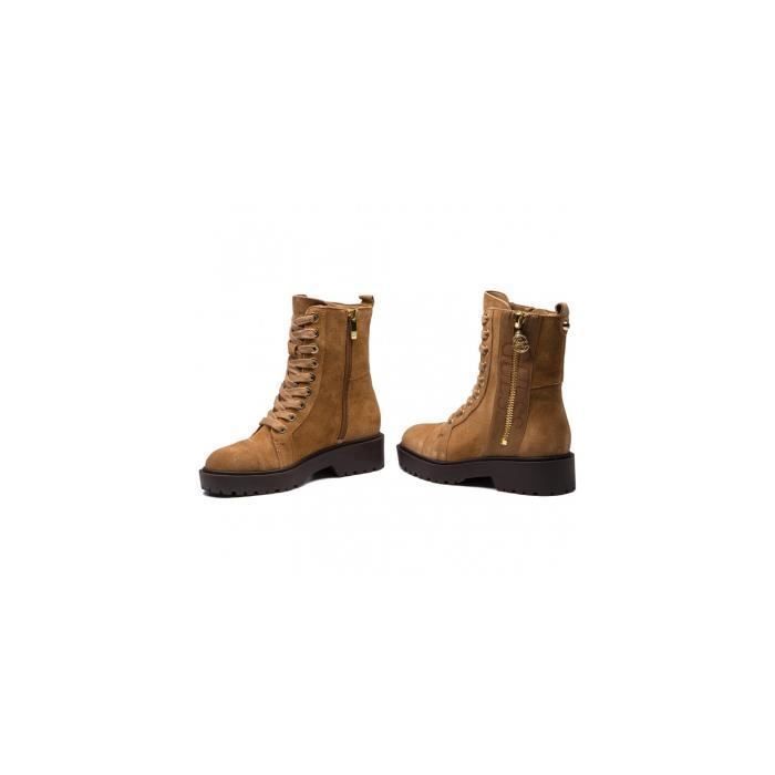 Guess Bottines Femme en Cuir Suede WALA Marron Taille 37 Brun Cdiscount Chaussures