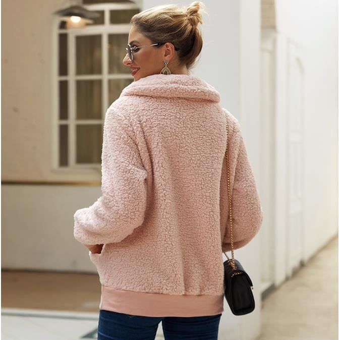 Sweat rose femme cheap sans capuche