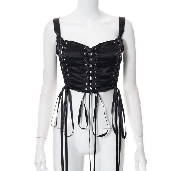 Ceinture à Lacets En Cuir Corset Ceinture élastique à La Taille