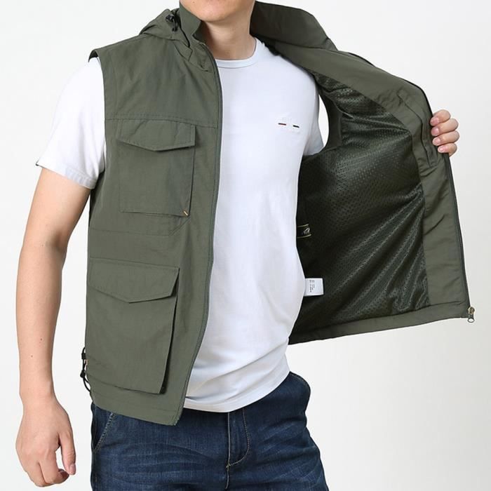 Gilet avec poches pour homme sale