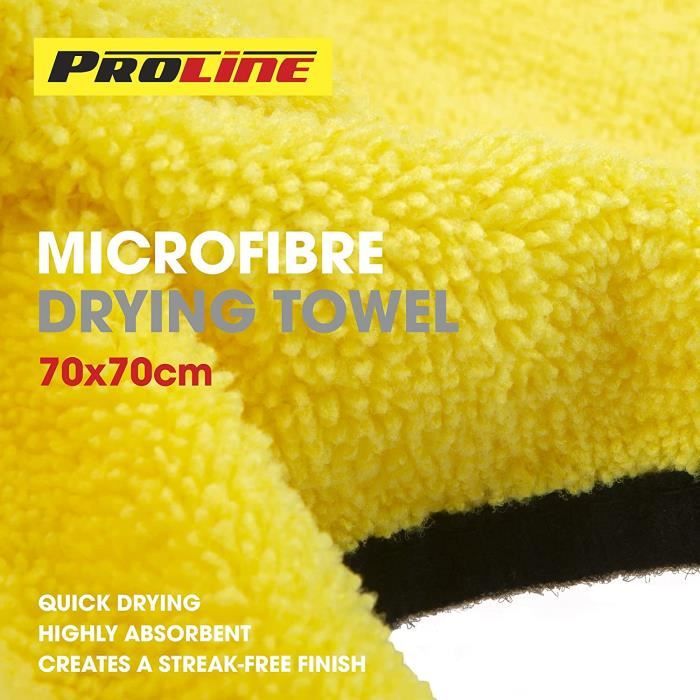 Microfibre Séchage Serviette - BORNSHINE® - 450 GSM Chiffon de Nettoyage -  Anti Rayures, Voiture Impeccable Séchage - 160 x 60 cm - Cdiscount Auto
