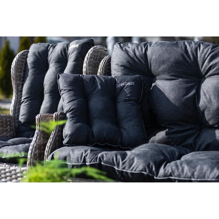Assise, dossier et coussin pour canapé en rotin… - Cdiscount Jardin