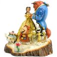 Figurine La Belle et La Bête - Collection Disney Tradition by Jim Shore - Effet bois peint - 20 cm-3