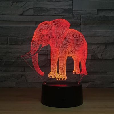Veilleuse éléphant En Silicone En Forme De Cœur - Rechargeable, 3 Niveaux De Luminosité, Commande Tactile - Pour Chambre Bébé, Cadeau - 10
