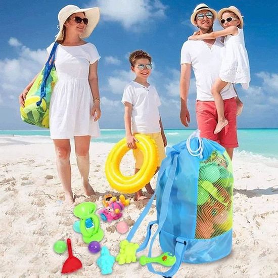 TOYANDONA 2 Pièces Sac De Plage Maille Lot Rangement Légères Et