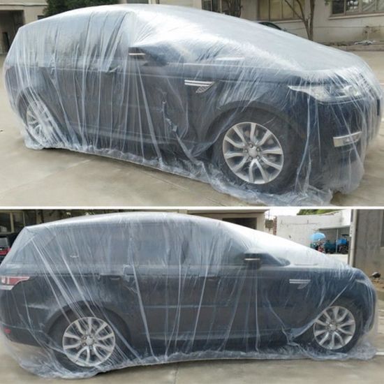 1 Pc 3 8m 6 6m Housse De Voiture Jetable Resistant A La Pluie