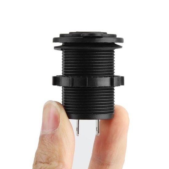 Aramox Double Prise USB Voiture/Moto - 12-24V 3.3A, Chargeur Allume-Cigare Pour Prise Hella/DIN