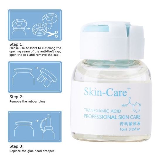 serum d acide tranexamique serum d elimination des taches brunes solution de blanchiment de la peau 10 ml pour blanchir la peau cdiscount au quotidien