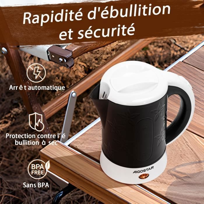 Bouilloire De Voyage Pifco Worldwide – Blanc – Testée Et Fonctionne