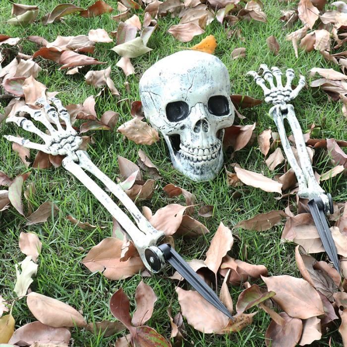 Deux bras de squelette noirs Décoration d'Halloween Deux bras de squelette noirs Décoration d'Halloween