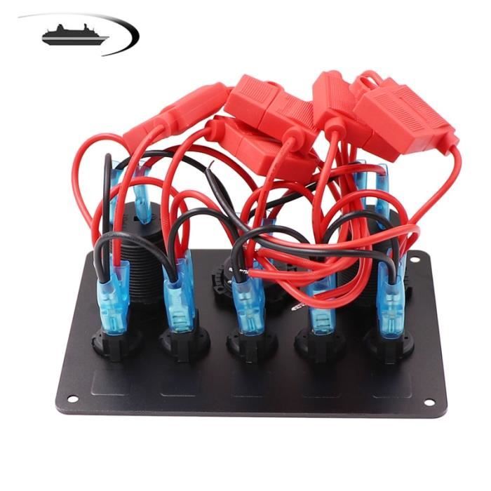 Panneau De Commande Manuel Pour Pompe De Cale 12V/24V - 3 Positions (auto/off/manuel) - Disjoncteur 15A