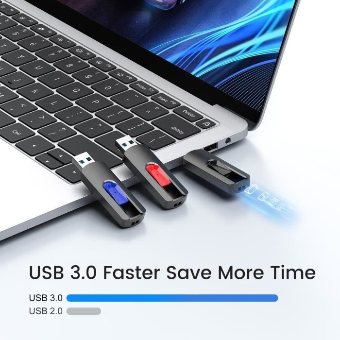 Clé USB Type C 64Go Mini Cle USB 3.0 64 Go Dual OTG Métal Étanche 2 en