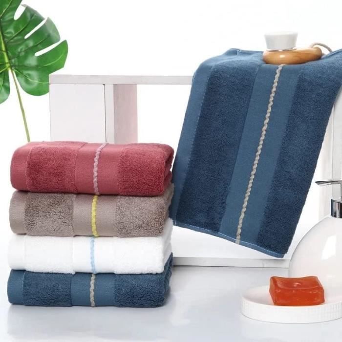 Lot Serviettes + Draps De Bain Terracotta 100% Coton 450 GSM – Today Essential, Ultra Doux Et Absorbant