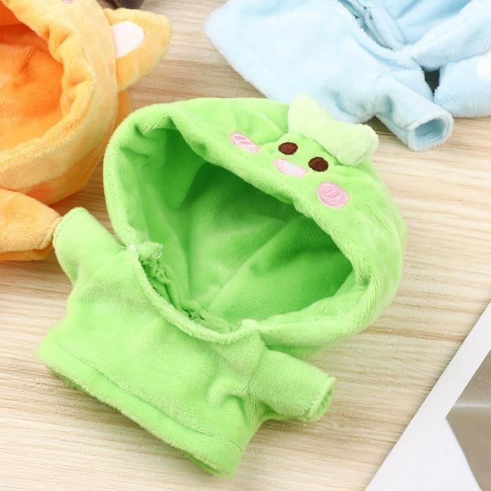 niannyyhouse Vêtements de poupée en peluche 20 cm Requin Rose Chaussures à capuche Accessoires de poupée 20,3 cm