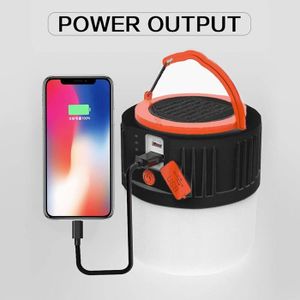 Lampe Solaire Portable À LED Rechargeable USB Étanche À Poche Camping Projecteur COB Lampe De Travail Power Bank Du 12,55 € | DHgate