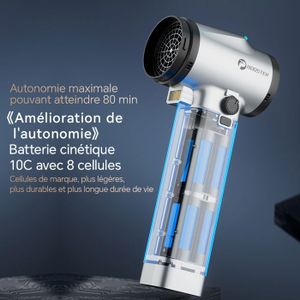 Souffleur Turbo Électrique, Moteur Sans Balais, Vitesse d'Air Élevée Souffleur Turbo Électrique, Moteur Sans Balais, Vitesse d'Air Élevée