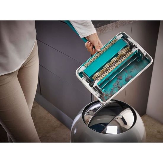 Balai Mécanique Leifheit Regulus - Nettoyage Tapis Sans électricité, 3 Brosses Rotatives