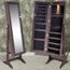 Armoire A Bijoux Sur Pied Avec Miroir Et Eclairage Led 46 X 37 X