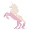 Rose Lot De 10 Pcs Guirlande Licorne En Bois Accessoire Fete