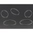 ± 0.8mm gros 7399 200 anneaux 9 mm argenté