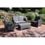 Salon De Jardin En Resine Tressee Gris Napolie Achat Vente