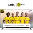 ANDROID SMART TV 65''LED, CHiQ U65H7A, UHD, 4K, Wifi, Bluetooth, Youtube, Netflix, Amazon Prime Vidéo, Google Play.-0