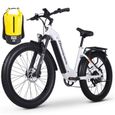 Vélo électrique MX06 City, 26 pouces, moteur BAFANG, batterie 48V17.5AH, frein à huile Shimano, vélo électrique de montagne-0