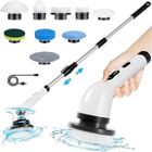 HMXIANSEN Brosse Electrique Nettoyage Rotative - Electric Spin Scrubber avec 9 Têtes de Brosse Remplaçables - Brosse électrique avec