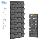 Rangement Chaussure à Suspendre - FOOTIER - 28 Compartiments - Gris - 155 x 55 cm - Pliable