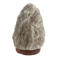 Lampe en cristal de sel de l'Himalaya gris de 1.5 à 2 kg Gris