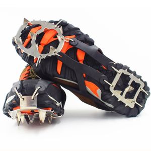 Trusiel Crampons Antidérapant sur Chaussures Bottes 11 Clous à Neige