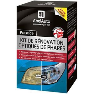 NETTOYANT EXTÉRIEUR Kit de rénovation optiques de phares manuel-ABELAU