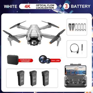 DRONE Gris 4K Double 3B-Mini Drone 4 Rc 4k Hd Profession